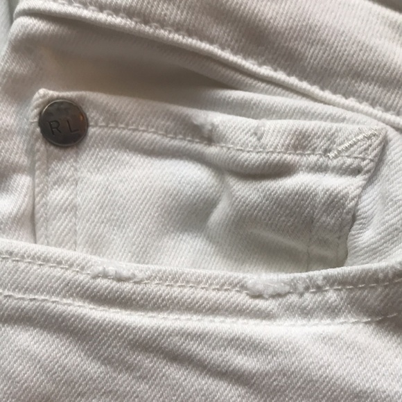 Ralph Lauren Denim & Supply skinny white denim jeans size 27/32 - Picture 6 of 9